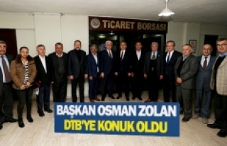 Başkan Osman Zolan DTB'ye konuk oldu
