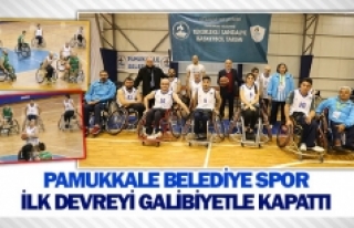 Pamukkale Belediye Spor ilk devreyi galibiyetle kapattı