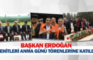 Başkan Erdoğan şehitleri anma günü törenlerine...