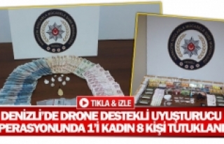 Denizli’de drone destekli uyuşturucu operasyonunda...