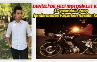 Denizli’de feci motosiklet kazası