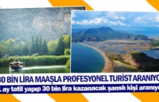 30 bin lira maaşla profesyonel turist aranıyor 