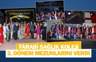 Farabi Sağlık Koleji 2. dönem mezunlarını verdi
