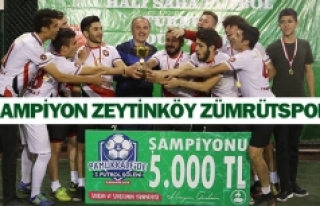 Şampiyon Zeytinköy Zümrütspor