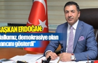 Başkan Erdoğan: “Halkımız, demokrasiye olan...