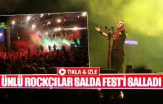 Ünlü rockçılar Salda Fest’i salladı