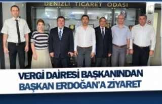 Vergi dairesi başkanından Başkan Erdoğan’a ziyaret
