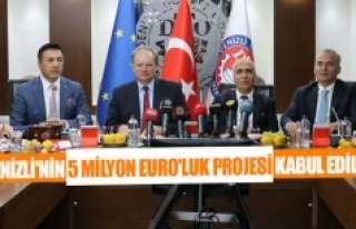 Denizli'nin 5 milyon EURO'luk projesi kabul...
