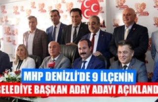 MHP Denizli’de 9 ilçenin belediye başkan aday...