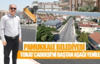 Pamukkale Belediyesi Tokat Caddesi’ni baştan aşağı...