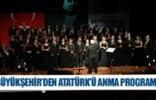 Büyükşehir'den Atatürk'ü anma programı