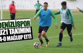 Denizlispor U21 takımını 4-0 mağlup etti 