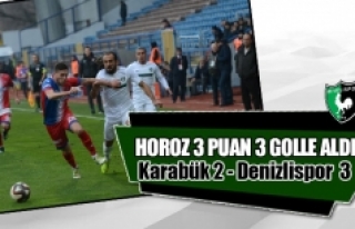 Horoz deplasmanda 3 puanı 3 golle aldı