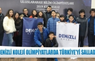 Denizli Koleji olimpiyatlarda Türkiye'yi salladı