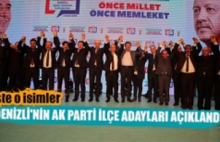 Denizli'nin Ak Parti ilçe adayları açıklandı 