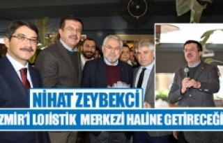 Nihat Zeybekci: ‘‘İzmir’i lojistik  merkezi...