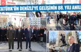 Atatürk'ün Denizli'ye gelişinin 88. yılı...