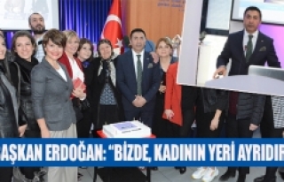 Başkan Erdoğan: “bizde, kadının yeri ayrıdır”