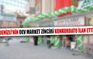 Denizli'nin dev market zinciri konkordato ilan...