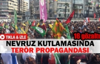 Nevruz kutlamasında terör propagandası 16 gözaltı 