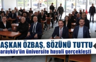 Sarayköy’ün üniversite hayali gerçekleşti