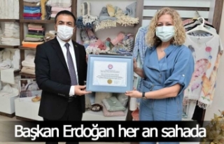 Başkan Erdoğan her an sahada