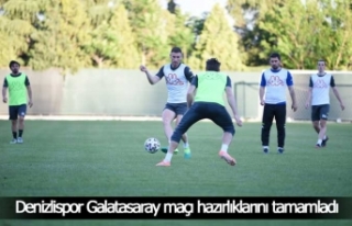 Denizlispor, Galatasaray maçı hazırlıklarını...