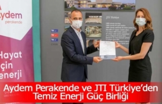 Aydem Perakende ve JTI Türkiye’den Temiz Enerji...