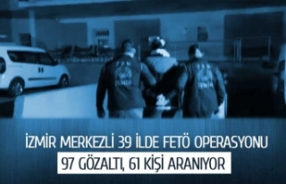 İzmir merkezli 39 ilde FETÖ operasyonu