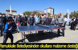 Pamukkale Belediyesinden okullara malzeme desteği