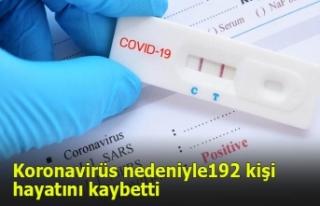 Koronavirüs nedeniyle 192 kişi hayatını kaybetti