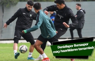 Denizlispor Bursaspor maçı hazırlıklarını tamamladı