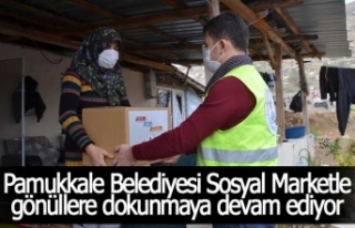 Pamukkale Belediyesi Sosyal Marketle gönüllere dokunmaya...