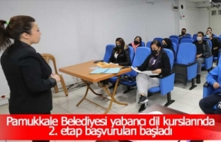 Pamukkale Belediyesi yabancı dil kurslarında 2....