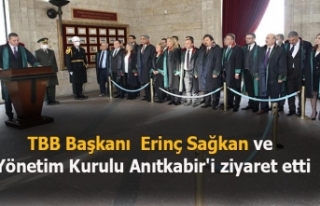 TBB Başkanı Erinç Sağkan ve Yönetim Kurulu Anıtkabir'i...