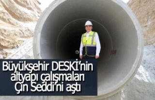 Büyükşehir DESKİ’nin altyapı çalışmaları...