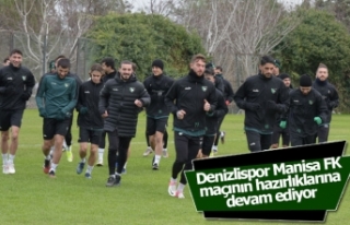 Denizlispor Manisa FK maçının hazırlıklarına...