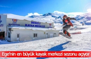 Ege’nin en büyük kayak merkezi sezonu açıyor