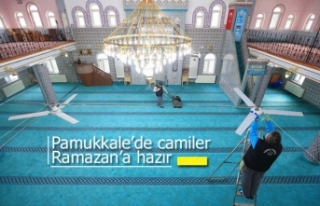 Pamukkale’de camiler Ramazan’a hazır