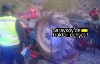 Sarayköy’de traktör dehşeti!
