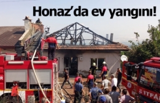 Honaz’da ev yangını!