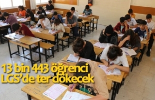 13 bin 443 öğrenci LGS’de ter dökecek
