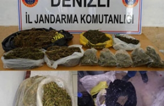 Denizli’de uyuşturucuya iki tutuklama