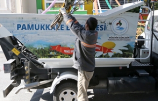 Pamukkale’de çöp taksi vatandaşa hizmet veriyor