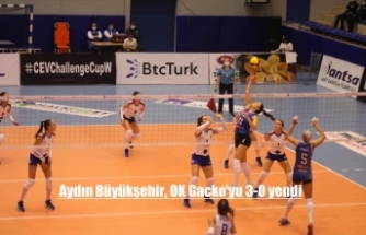 Aydın Büyükşehir, OK Gacko’yu 3-0 yendi
