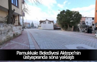 Pamukkale Belediyesi Aktepe’nin üstyapısında sona yaklaştı