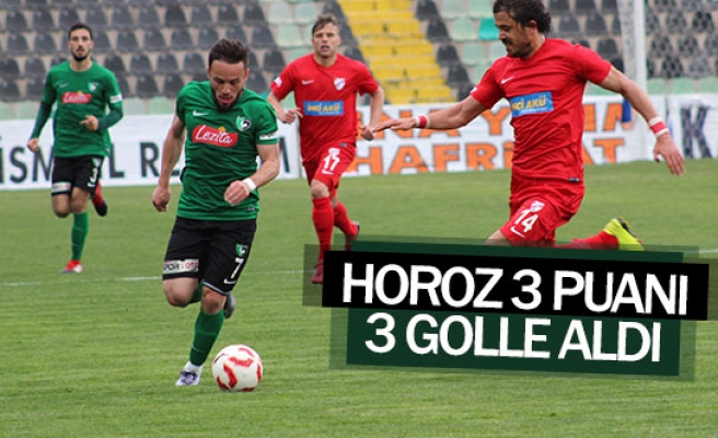 Horoz 3 puanı 3 golle aldı
