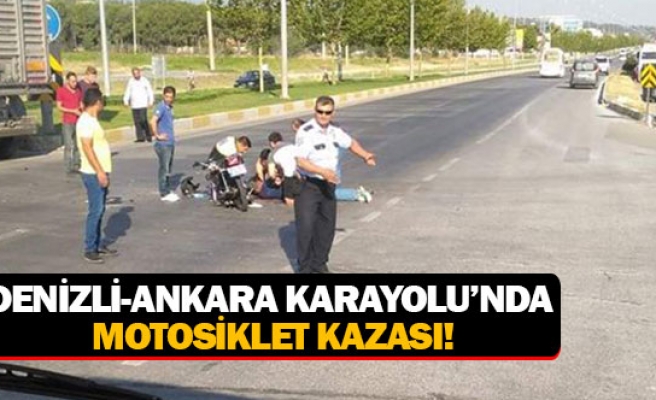 Denizli-Ankara Karayolu’nda motosiklet kazası
