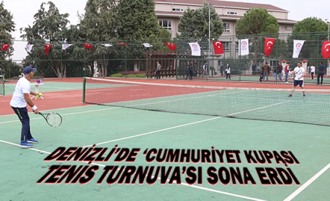 Denizli’de ‘Cumhuriyet Kupası Tenis Turnuva’sı sona erdi