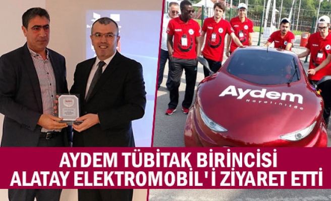 Aydem Tübitak birincisi Alatay Elektromobil'i ziyaret etti 